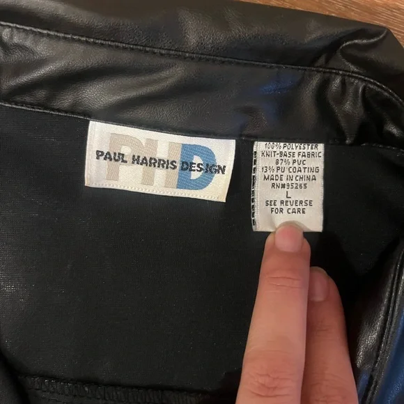 Black Faux Leather Set - Picture 7 of 8